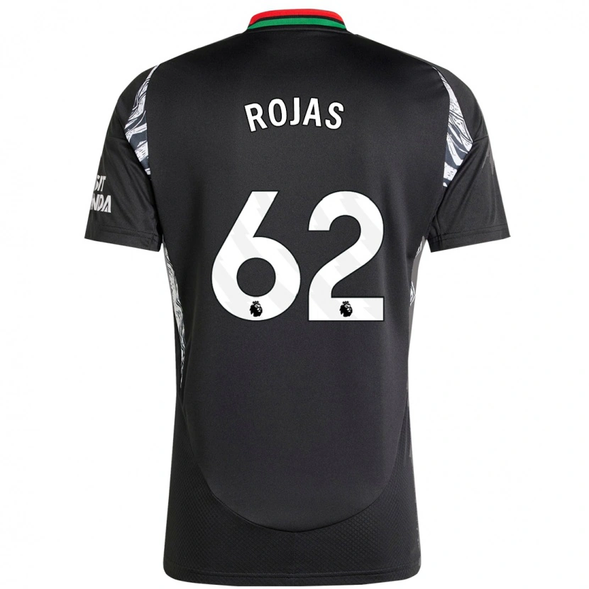 Danxen Dame Alexei Rojas #62 Svart Bortetrøye Drakt Trøye 2024/25 Skjorter T-Skjorte