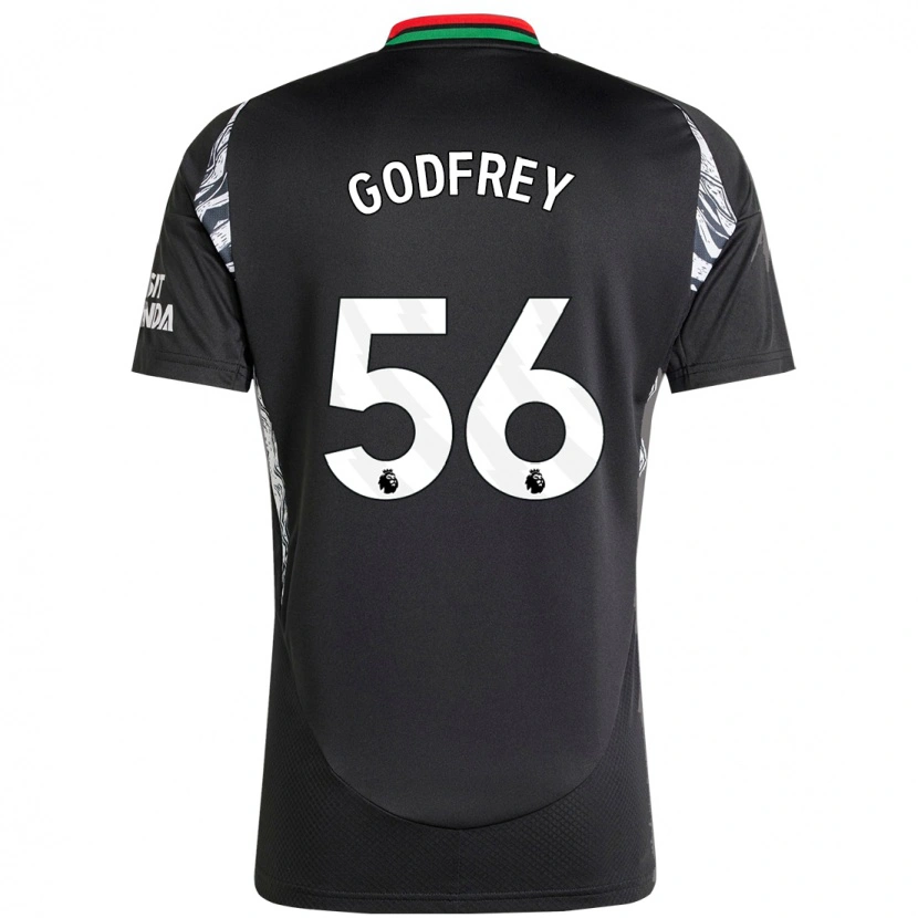 Danxen Dame Freya Godfrey #56 Svart Bortetrøye Drakt Trøye 2024/25 Skjorter T-Skjorte
