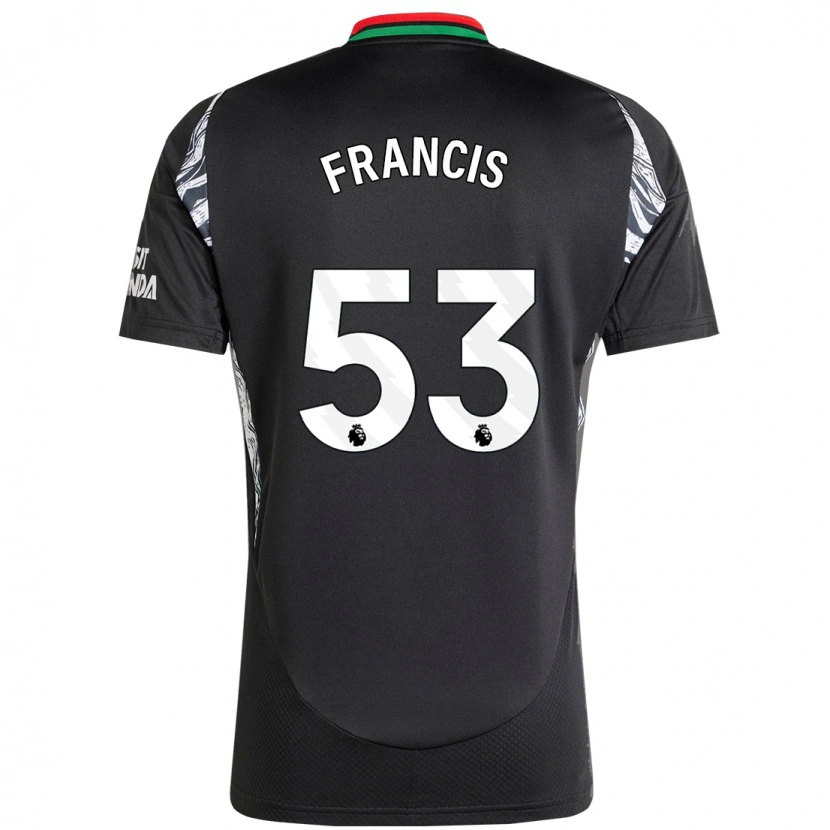 Danxen Dame Jack Henry-Francis #53 Svart Bortetrøye Drakt Trøye 2024/25 Skjorter T-Skjorte