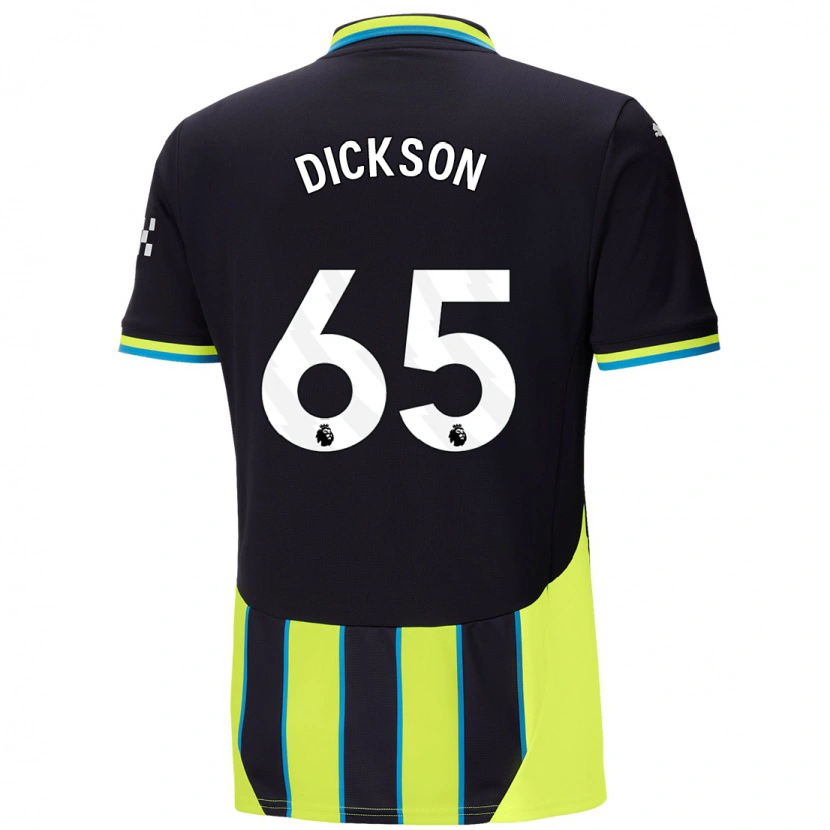 Danxen Dame Will Dickson #65 Blå Gul Bortetrøye Drakt Trøye 2024/25 Skjorter T-Skjorte