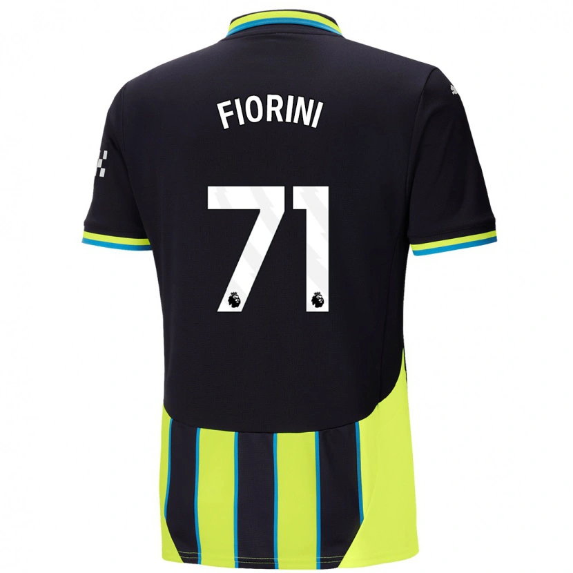 Danxen Dame Lewis Fiorini #71 Blå Gul Bortetrøye Drakt Trøye 2024/25 Skjorter T-Skjorte