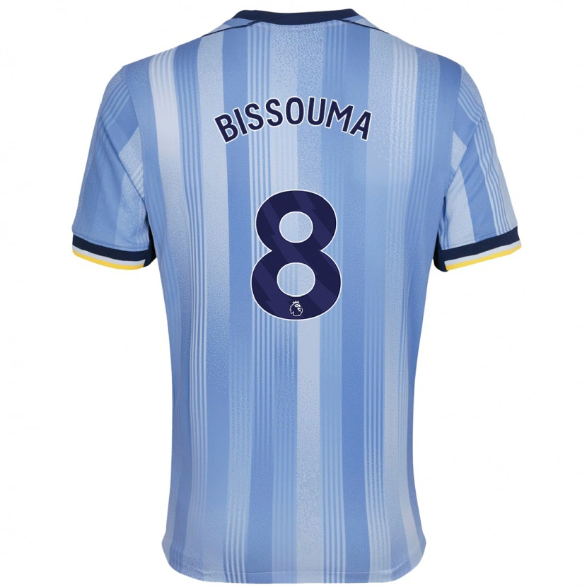 Danxen Dame Yves Bissouma #8 Lyseblått Bortetrøye Drakt Trøye 2024/25 Skjorter T-Skjorte