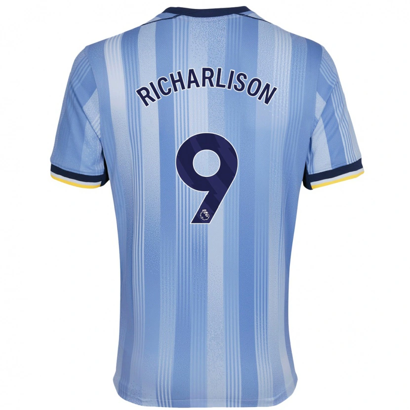 Danxen Dame Richarlison #9 Lyseblått Bortetrøye Drakt Trøye 2024/25 Skjorter T-Skjorte