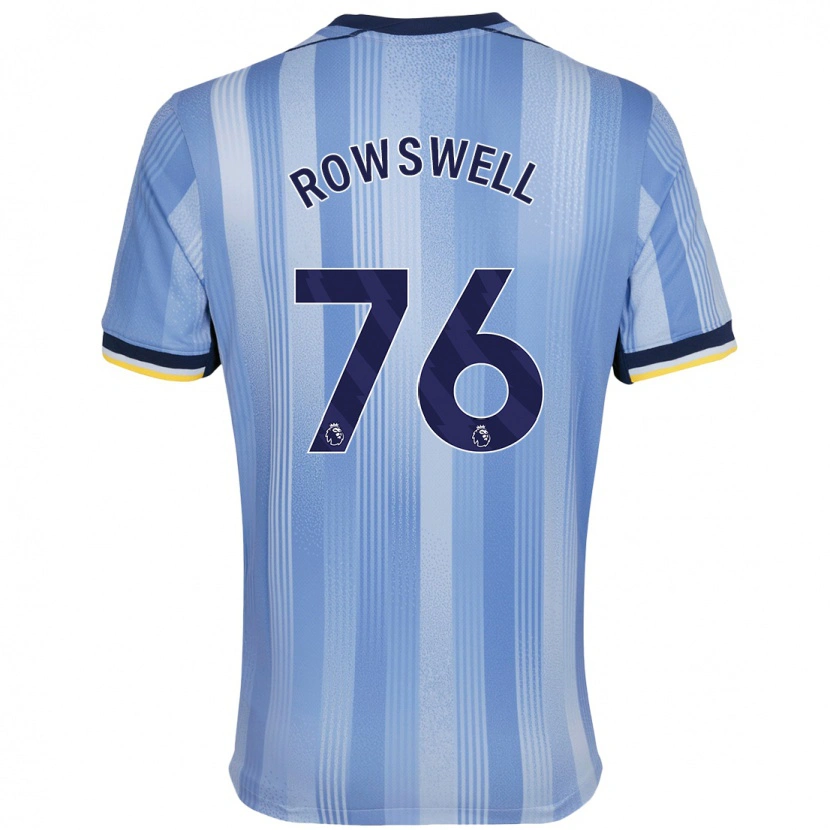 Danxen Dame James Rowswell #76 Lyseblått Bortetrøye Drakt Trøye 2024/25 Skjorter T-Skjorte