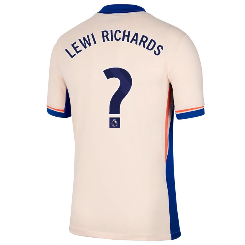 Danxen Dame Lewi Richards #0 Lys Beige Bortetrøye Drakt Trøye 2024/25 Skjorter T-Skjorte