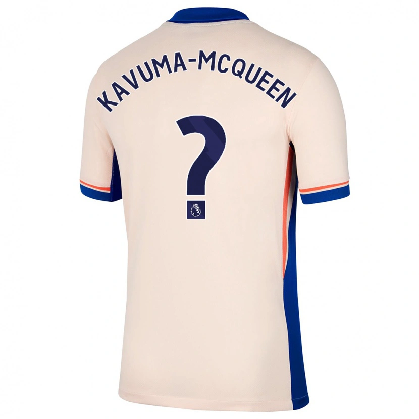Danxen Dame Ryan Kavuma-Mcqueen #0 Lys Beige Bortetrøye Drakt Trøye 2024/25 Skjorter T-Skjorte