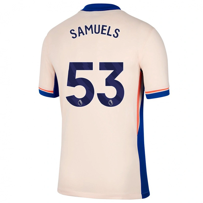 Danxen Dame Ishé Samuels-Smith #53 Lys Beige Bortetrøye Drakt Trøye 2024/25 Skjorter T-Skjorte