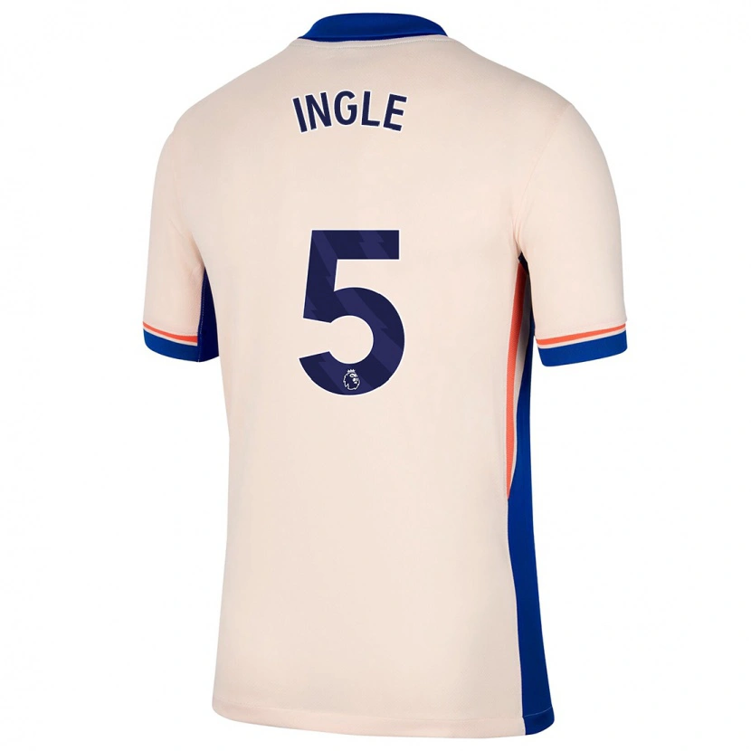 Danxen Dame Sophie Ingle #5 Lys Beige Bortetrøye Drakt Trøye 2024/25 Skjorter T-Skjorte