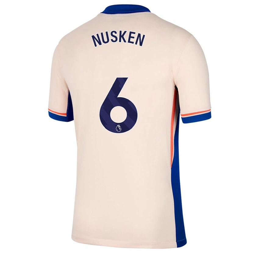 Danxen Dame Sjoeke Nüsken #6 Lys Beige Bortetrøye Drakt Trøye 2024/25 Skjorter T-Skjorte