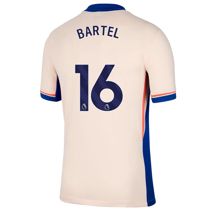 Danxen Dame Júlia Bartel #16 Lys Beige Bortetrøye Drakt Trøye 2024/25 Skjorter T-Skjorte