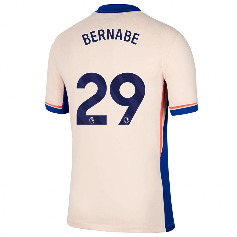 Danxen Dame Alejandra Bernabé #29 Lys Beige Bortetrøye Drakt Trøye 2024/25 Skjorter T-Skjorte