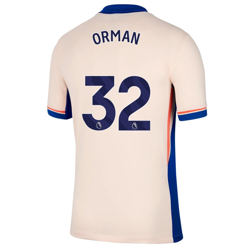 Danxen Dame Emily Orman #32 Lys Beige Bortetrøye Drakt Trøye 2024/25 Skjorter T-Skjorte