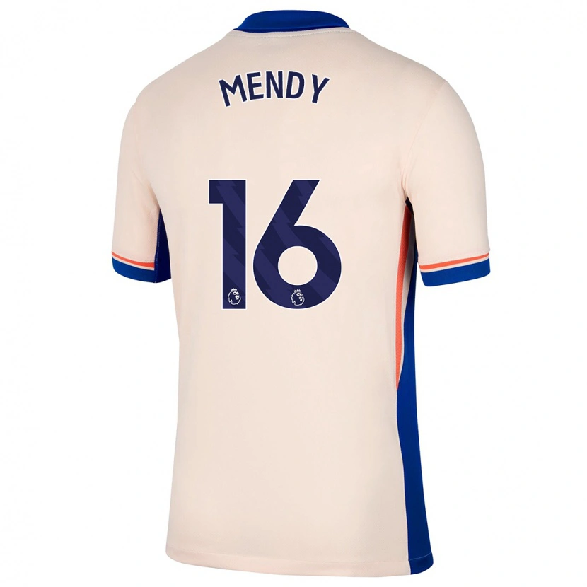 Danxen Dame Edouard Mendy #16 Lys Beige Bortetrøye Drakt Trøye 2024/25 Skjorter T-Skjorte