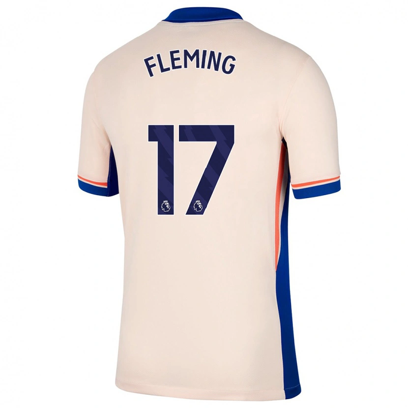 Danxen Dame Jessie Fleming #17 Lys Beige Bortetrøye Drakt Trøye 2024/25 Skjorter T-Skjorte