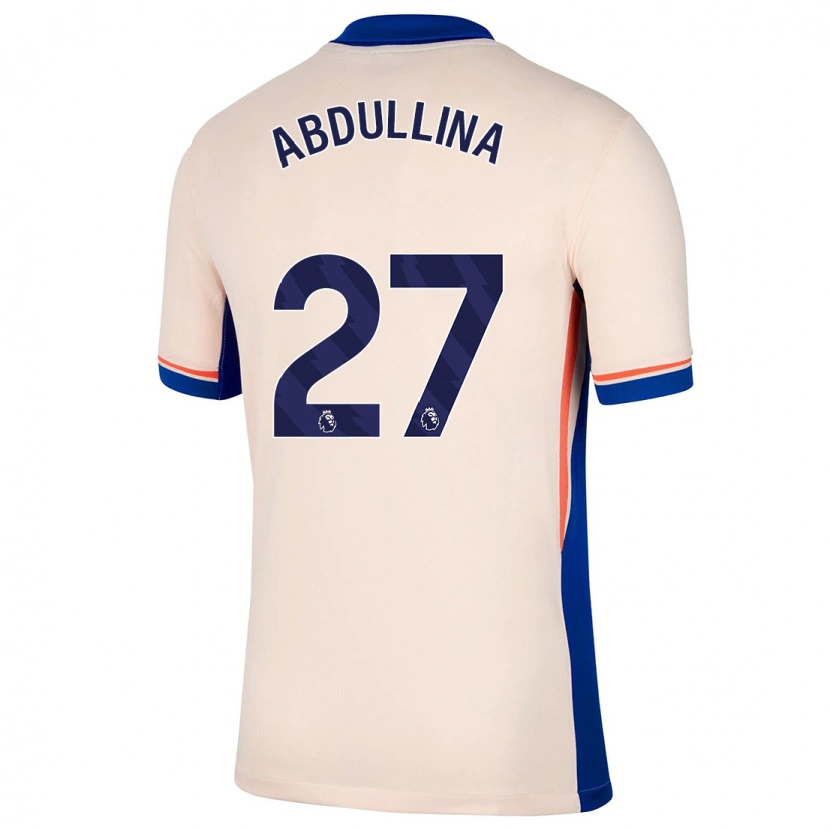 Danxen Dame Alsu Abdullina #27 Lys Beige Bortetrøye Drakt Trøye 2024/25 Skjorter T-Skjorte