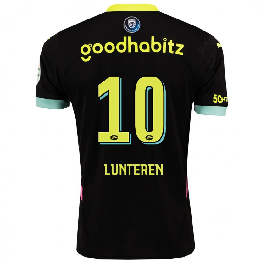 Danxen Dame Desiree Van Lunteren #10 Svart Gul Bortetrøye Drakt Trøye 2024/25 Skjorter T-Skjorte