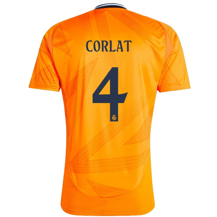 Danxen Dame Edu Corlat #4 Oransje Bortetrøye Drakt Trøye 2024/25 Skjorter T-Skjorte