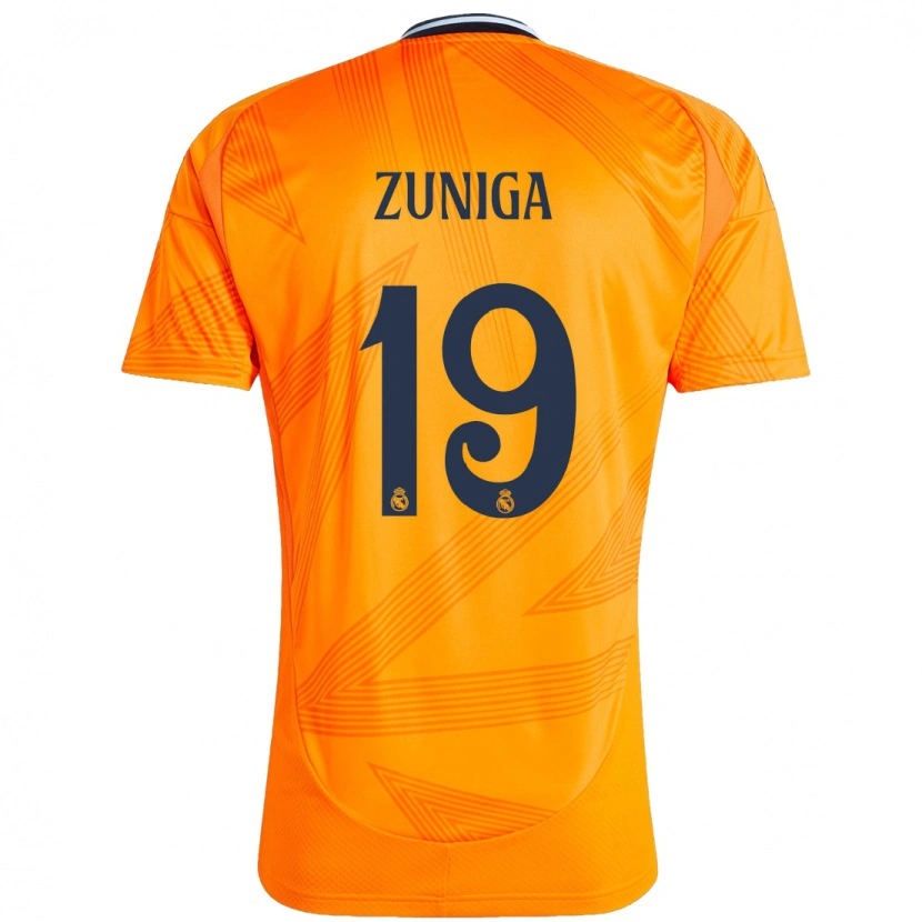 Danxen Dame Loren Zúñiga #19 Oransje Bortetrøye Drakt Trøye 2024/25 Skjorter T-Skjorte
