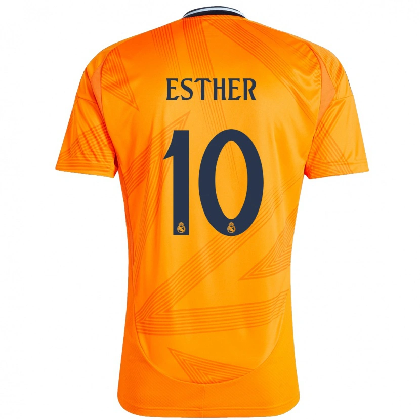 Danxen Dame Esther Gonzalez #10 Oransje Bortetrøye Drakt Trøye 2024/25 Skjorter T-Skjorte
