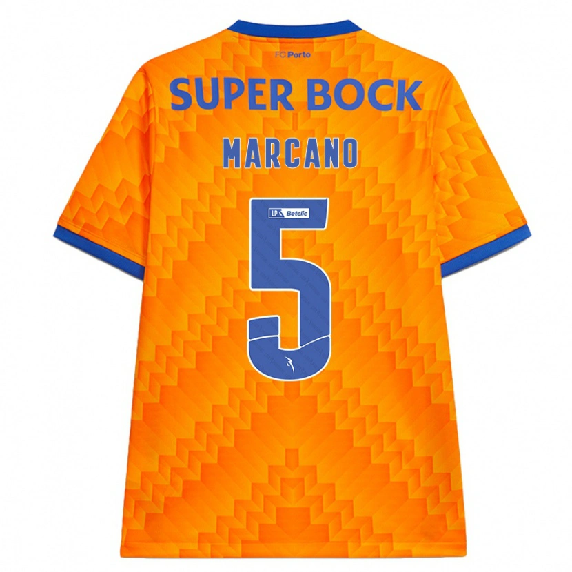 Danxen Dame Iván Marcano #5 Oransje Bortetrøye Drakt Trøye 2024/25 Skjorter T-Skjorte