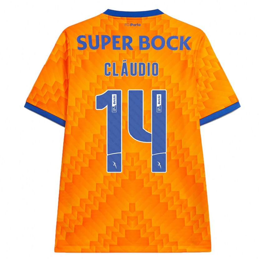 Danxen Dame Cláudio Ramos #14 Oransje Bortetrøye Drakt Trøye 2024/25 Skjorter T-Skjorte