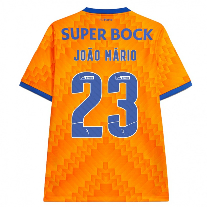 Danxen Dame João Mário #23 Oransje Bortetrøye Drakt Trøye 2024/25 Skjorter T-Skjorte