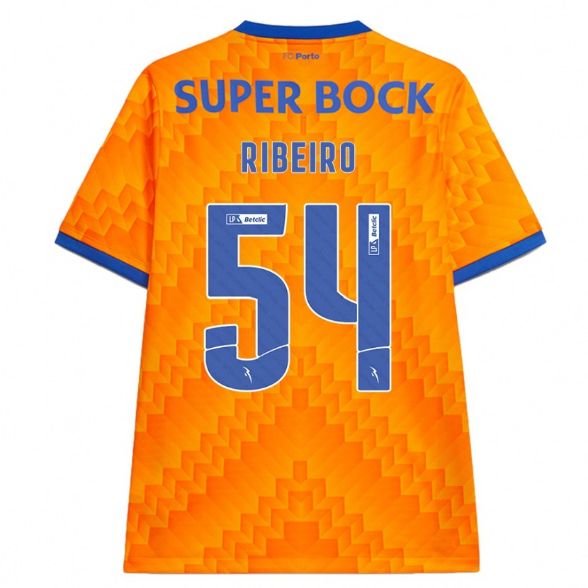 Danxen Dame António Ribeiro #54 Oransje Bortetrøye Drakt Trøye 2024/25 Skjorter T-Skjorte