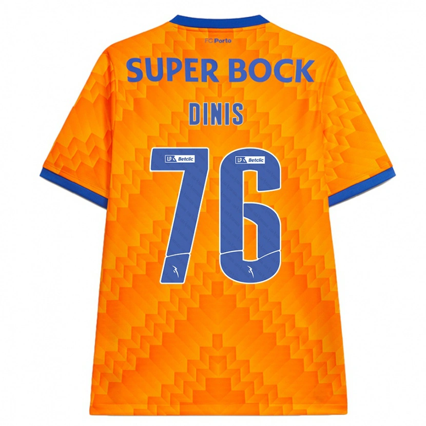Danxen Dame Dinis #76 Oransje Bortetrøye Drakt Trøye 2024/25 Skjorter T-Skjorte