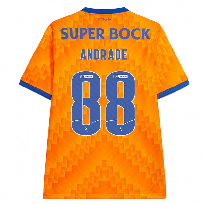 Danxen Dame Domingos Andrade #88 Oransje Bortetrøye Drakt Trøye 2024/25 Skjorter T-Skjorte