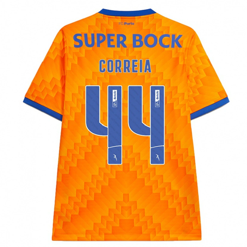 Danxen Dame Romain Correia #44 Oransje Bortetrøye Drakt Trøye 2024/25 Skjorter T-Skjorte