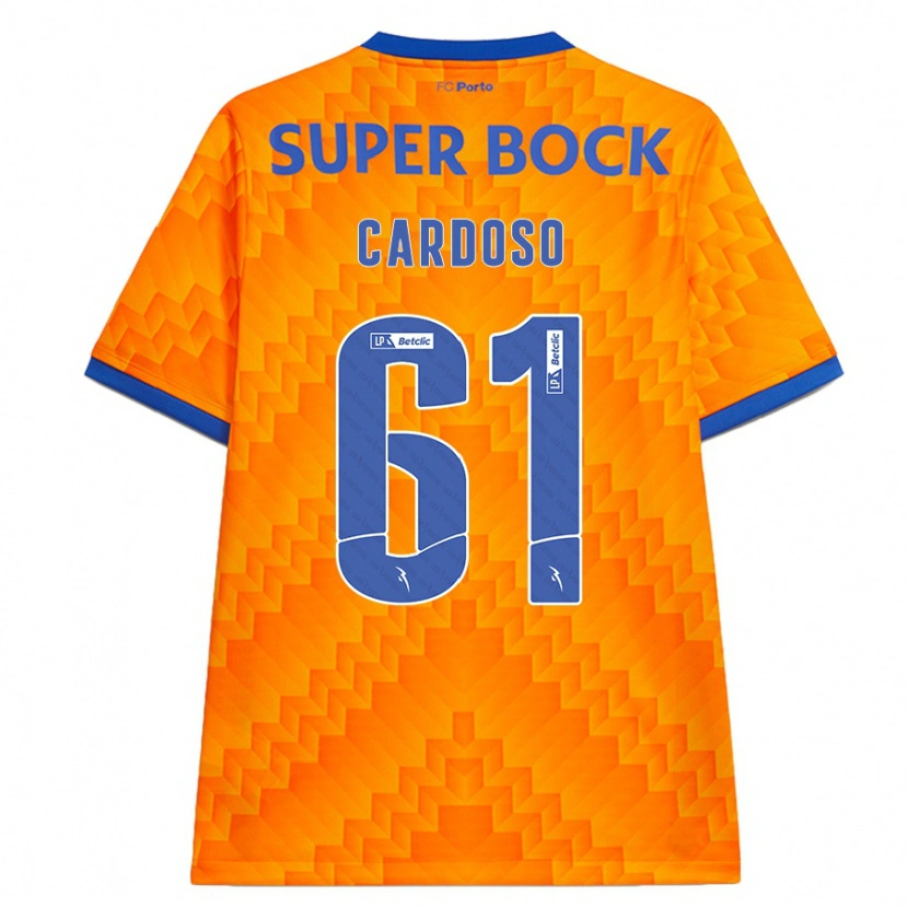 Danxen Dame Ivan Cardoso #61 Oransje Bortetrøye Drakt Trøye 2024/25 Skjorter T-Skjorte