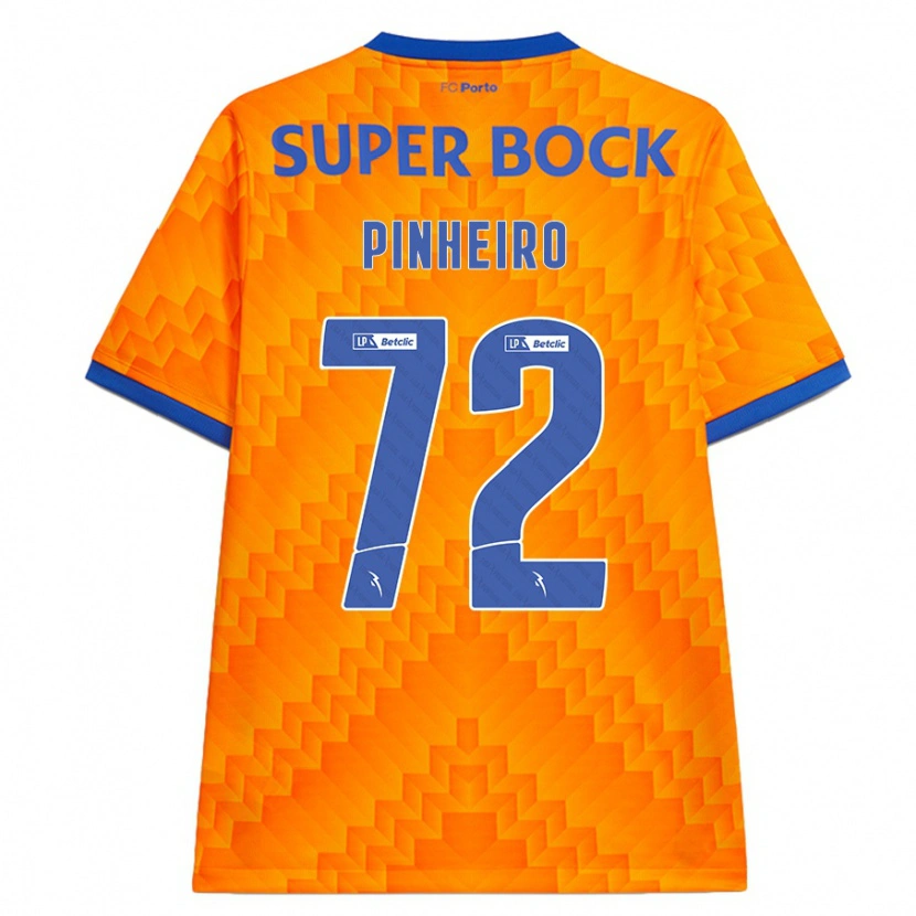 Danxen Dame Rodrigo Pinheiro #72 Oransje Bortetrøye Drakt Trøye 2024/25 Skjorter T-Skjorte