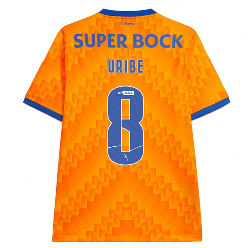Danxen Dame Mateus Uribe #8 Oransje Bortetrøye Drakt Trøye 2024/25 Skjorter T-Skjorte