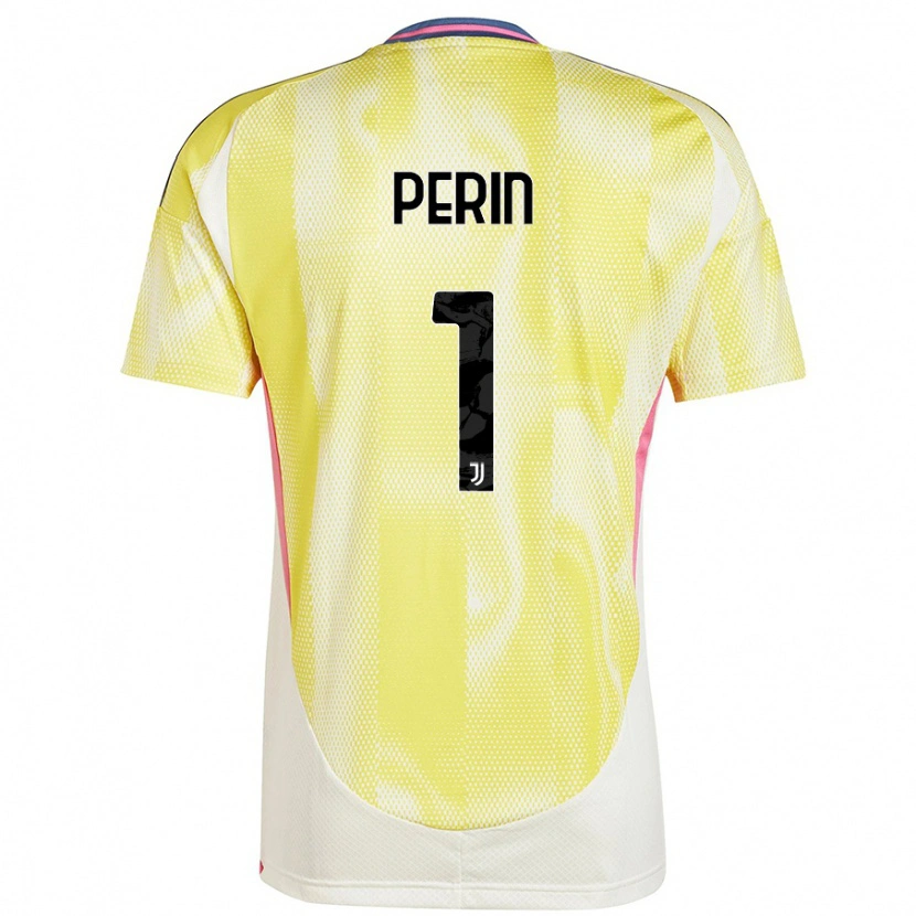 Danxen Dame Mattia Perin #1 Solgul Bortetrøye Drakt Trøye 2024/25 Skjorter T-Skjorte