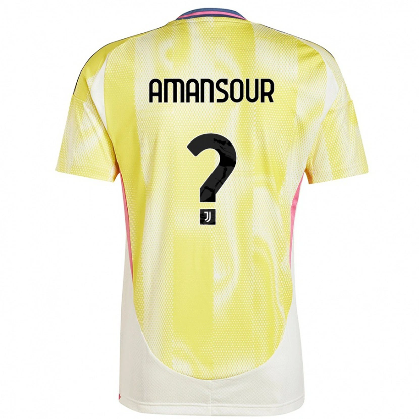 Danxen Dame Adam Amansour #0 Solgul Bortetrøye Drakt Trøye 2024/25 Skjorter T-Skjorte