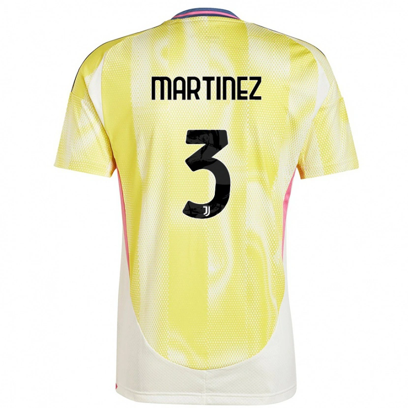 Danxen Dame Bruno Martinez #3 Solgul Bortetrøye Drakt Trøye 2024/25 Skjorter T-Skjorte