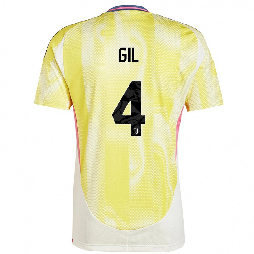 Danxen Dame Javier Gil #4 Solgul Bortetrøye Drakt Trøye 2024/25 Skjorter T-Skjorte