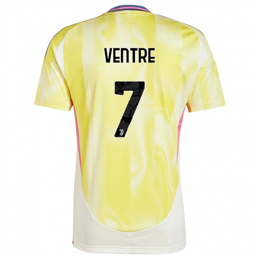 Danxen Dame Alessandro Ventre #7 Solgul Bortetrøye Drakt Trøye 2024/25 Skjorter T-Skjorte