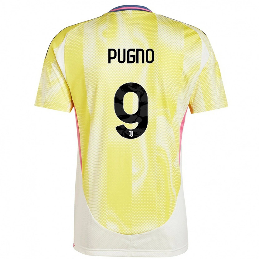 Danxen Dame Diego Pugno #9 Solgul Bortetrøye Drakt Trøye 2024/25 Skjorter T-Skjorte
