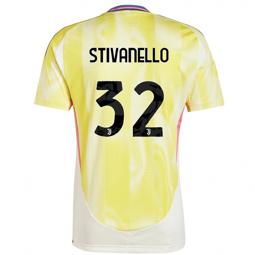 Danxen Dame Riccardo Stivanello #32 Solgul Bortetrøye Drakt Trøye 2024/25 Skjorter T-Skjorte