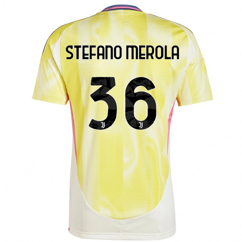 Danxen Dame Antonio Stefano Merola #36 Solgul Bortetrøye Drakt Trøye 2024/25 Skjorter T-Skjorte