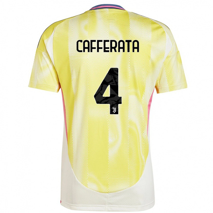 Danxen Dame Federica Cafferata #4 Solgul Bortetrøye Drakt Trøye 2024/25 Skjorter T-Skjorte