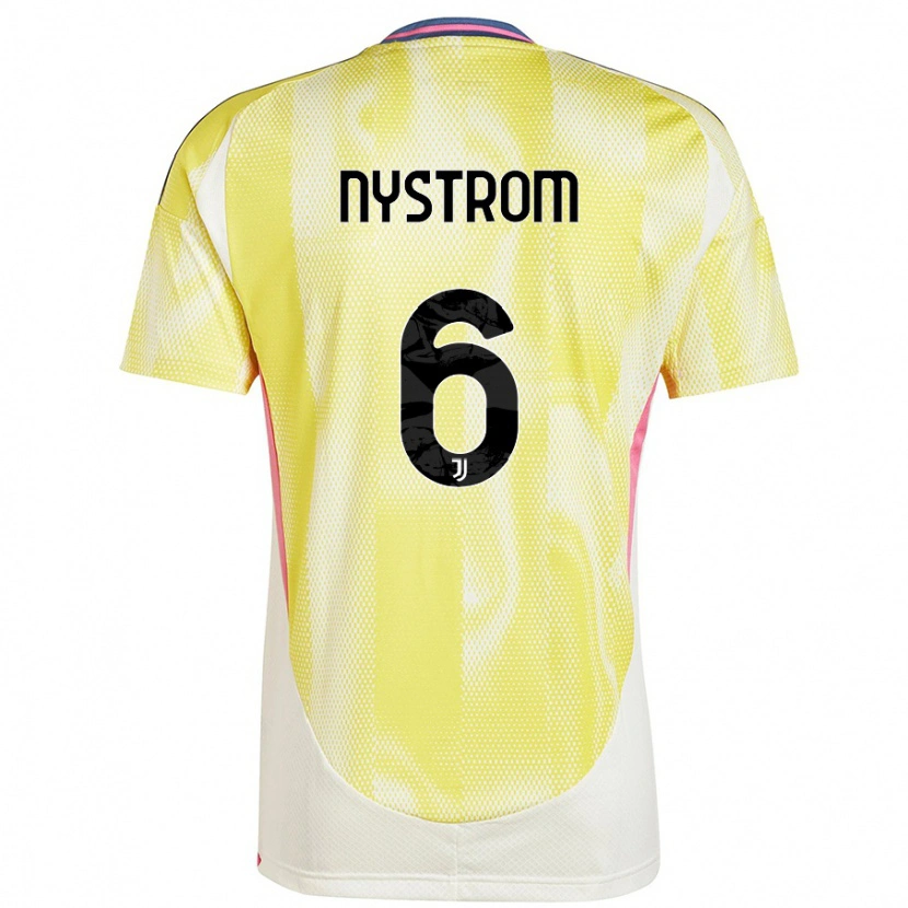Danxen Dame Paulina Nyström #6 Solgul Bortetrøye Drakt Trøye 2024/25 Skjorter T-Skjorte