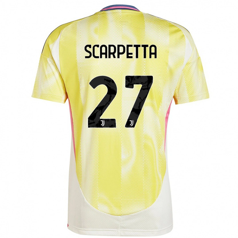 Danxen Dame Jacopo Scarpetta #27 Solgul Bortetrøye Drakt Trøye 2024/25 Skjorter T-Skjorte