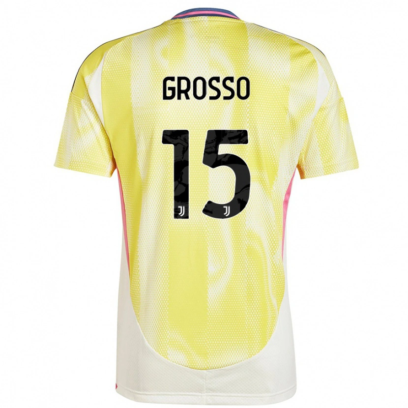 Danxen Dame Julia Grosso #15 Solgul Bortetrøye Drakt Trøye 2024/25 Skjorter T-Skjorte