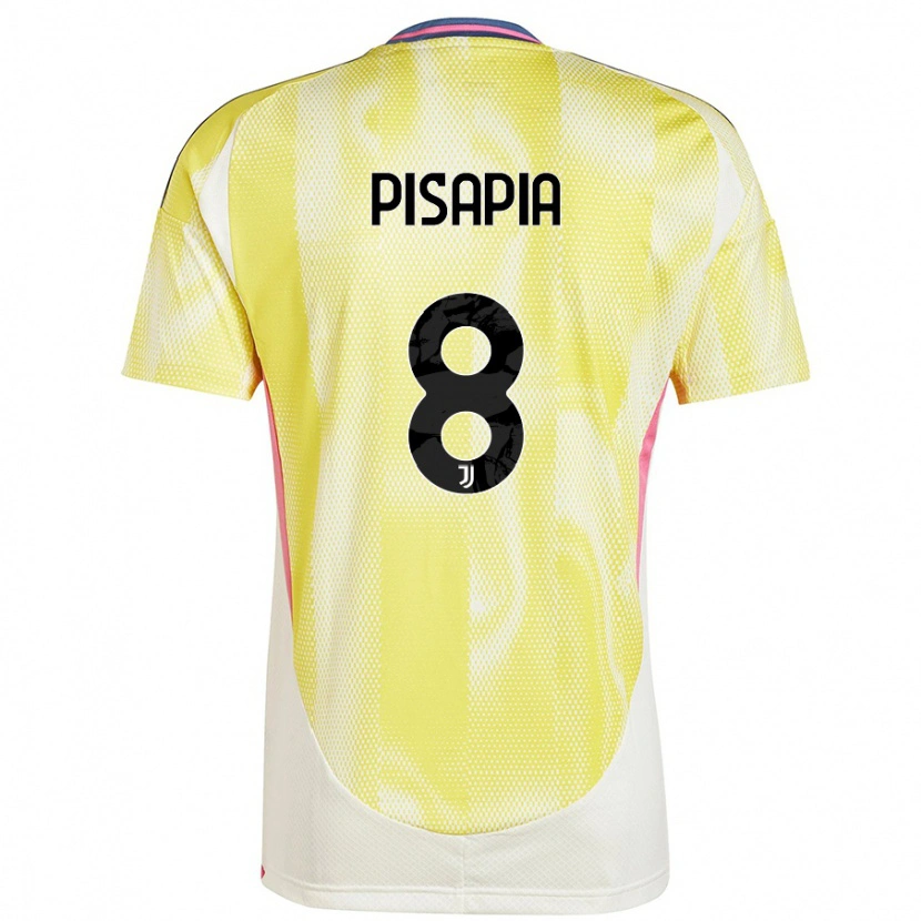 Danxen Dame Luciano Pisapia #8 Solgul Bortetrøye Drakt Trøye 2024/25 Skjorter T-Skjorte