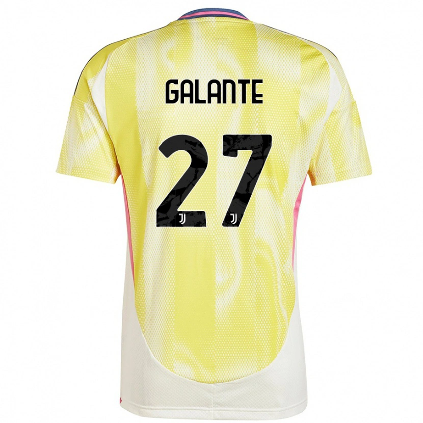 Danxen Dame Tommaso Galante #27 Solgul Bortetrøye Drakt Trøye 2024/25 Skjorter T-Skjorte