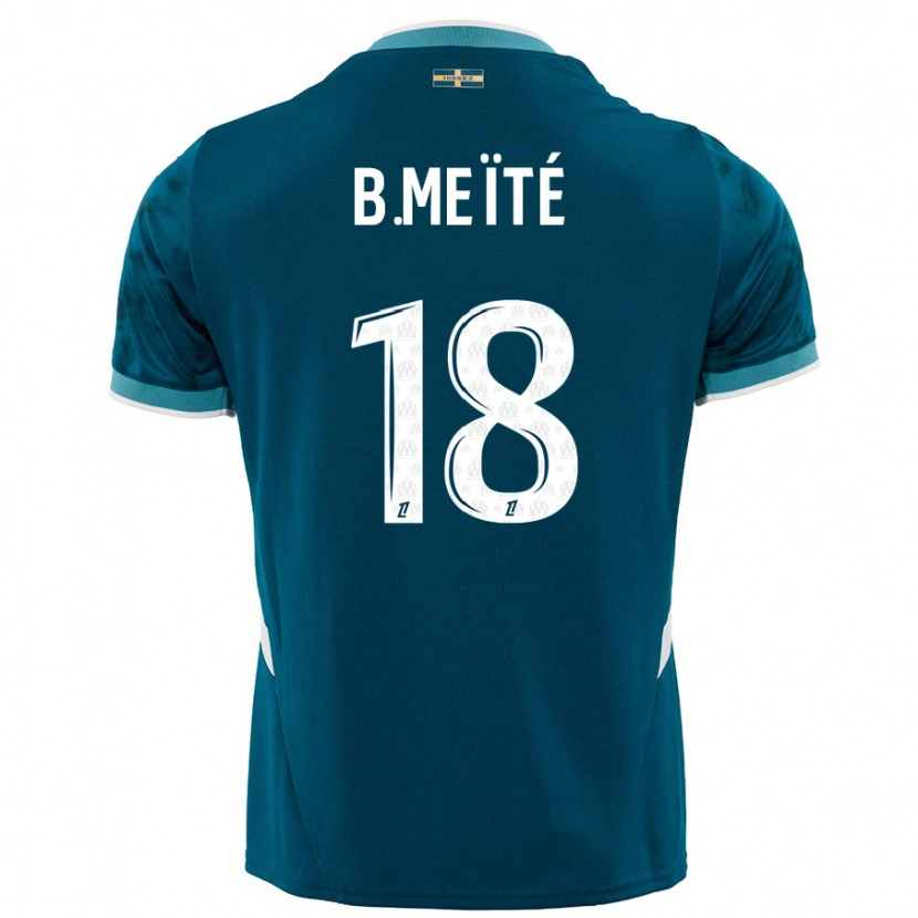Danxen Dame Bamo Meïté #18 Turkis Blå Bortetrøye Drakt Trøye 2024/25 Skjorter T-Skjorte