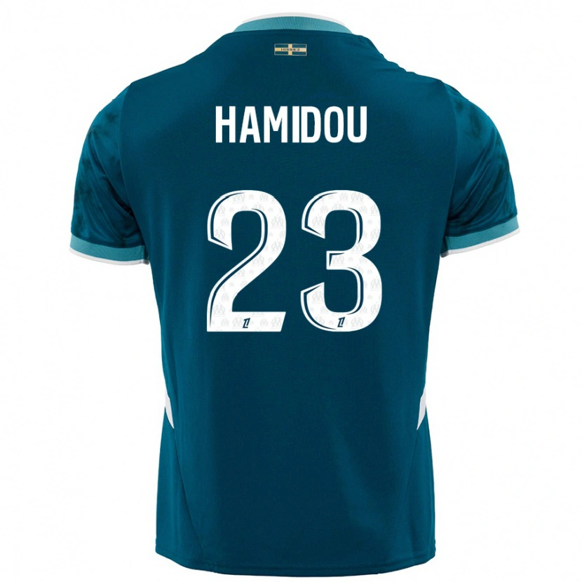 Danxen Dame Jamila Hamidou #23 Turkis Blå Bortetrøye Drakt Trøye 2024/25 Skjorter T-Skjorte
