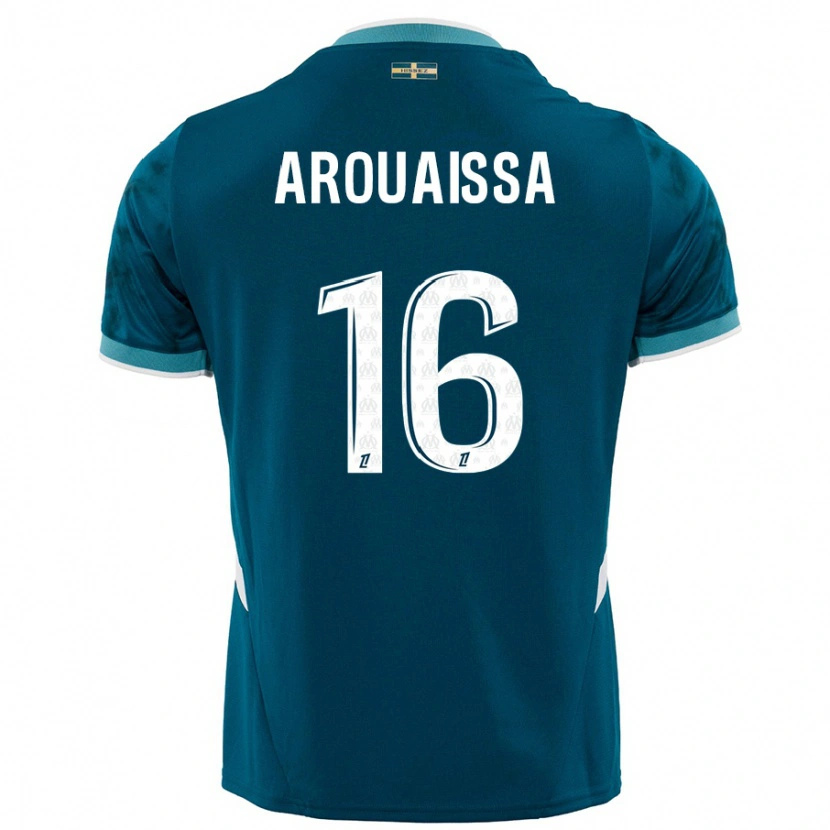 Danxen Dame Ines Arouaissa #16 Turkis Blå Bortetrøye Drakt Trøye 2024/25 Skjorter T-Skjorte
